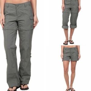 NTW North Face Taupe green Convertible Pants, Hiking Outdoor Adventure 8